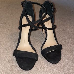 Black strappy sandals size 8.5